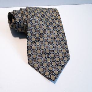 Vintage Albert Elovitz Textured Geometric Necktie